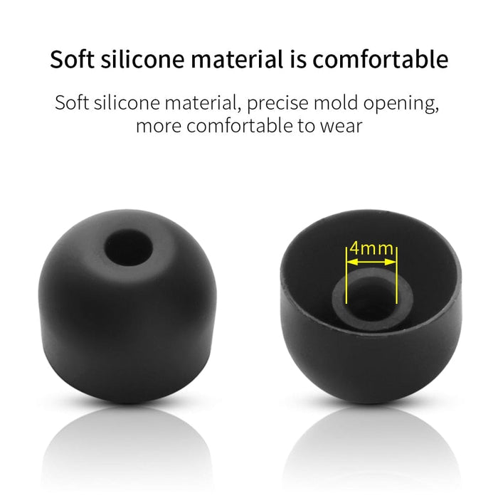 6pcs Soft Silicone Ear Tips for Edifier W200bt Plus Neck