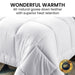 700gsm Goose Down Feather Comforter Doona - Super King