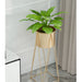 2x 70cm Gold Metal Plant Stand With Flower Pot Holder Corner