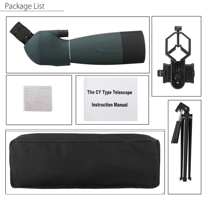 75x70 Zoom Waterproof Binoculars Spotting Scope with Tripod
