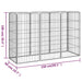 8-panel Dog Playpen Black 50x100 Cm Powder-coated Steel