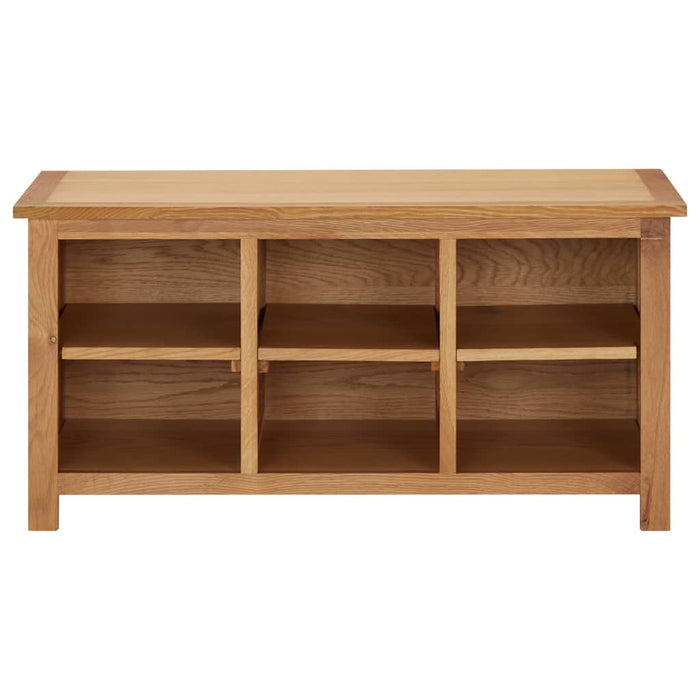 Shoe Rack 90x37x45 cm Solid Oak Wood XNKONK