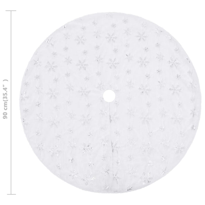 Luxury Christmas Tree Skirt White 90 cm Faux Fur TTBXIX