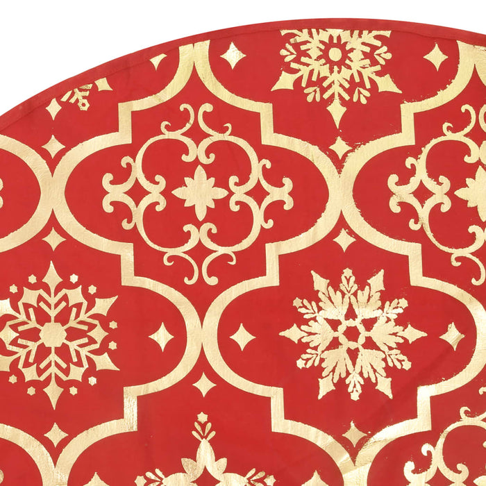 Luxury Christmas Tree Skirt with Sock Red 150 cm Fabric TTBXII