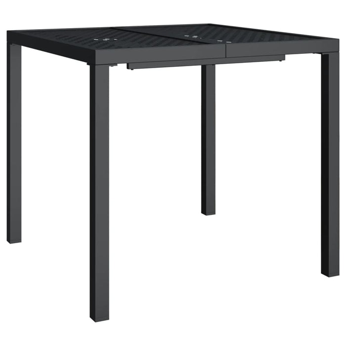 Garden Table Anthracite 80x80x72 cm Steel TLXIAT