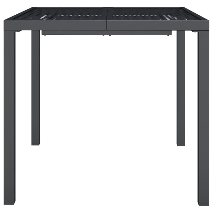 Garden Table Anthracite 80x80x72 cm Steel TLXIAT