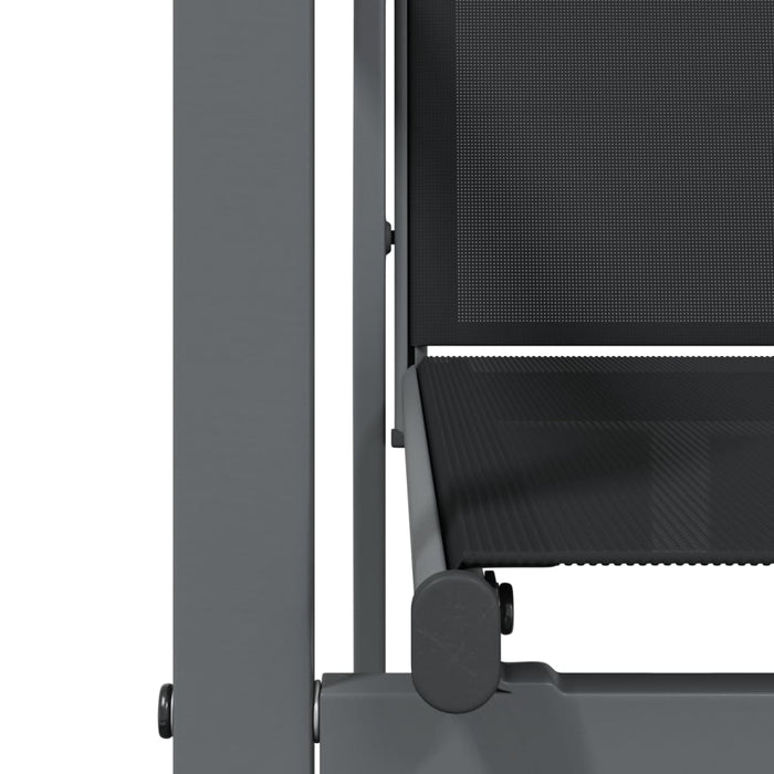 Garden Chairs 4 pcs Black 55x61.5x90 cm Textilene and Steel TONIBNP