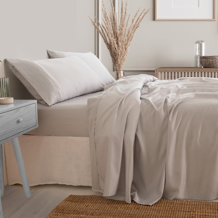 3000 Thread Count Bamboo Cooling Sheet Set - King - Mid Grey
