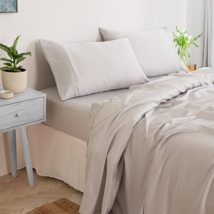 3000 Thread Count Bamboo Cooling Sheet Set - King - Mid Grey