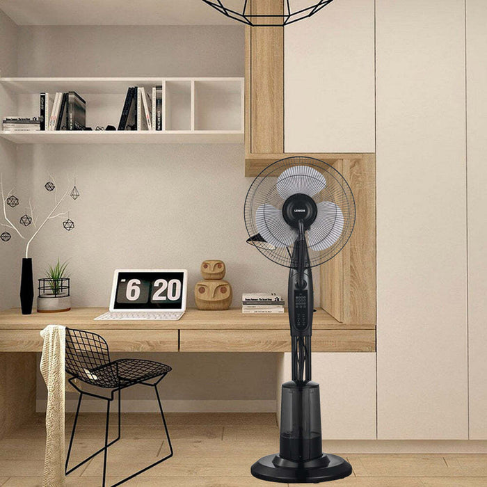 Freestanding Air Cooling Fan W/Misting Water Spray, W40Cm, H1.2M + Rc