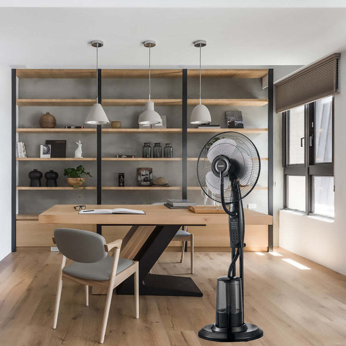 Freestanding Air Cooling Fan W/Misting Water Spray, W40Cm, H1.2M + Rc