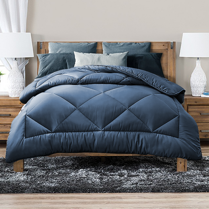 Double Size Australian Made All Season Ocean 400Gsm Bamboo Blend Quilt