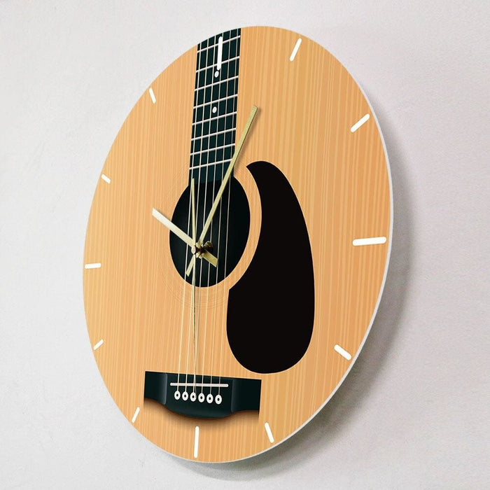 Acoustic Guitar Decorative Wall Clock Music Instrument