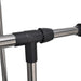 Adjustable Clothes Rack 4 Castors 2 Hanging Rails Pbxox