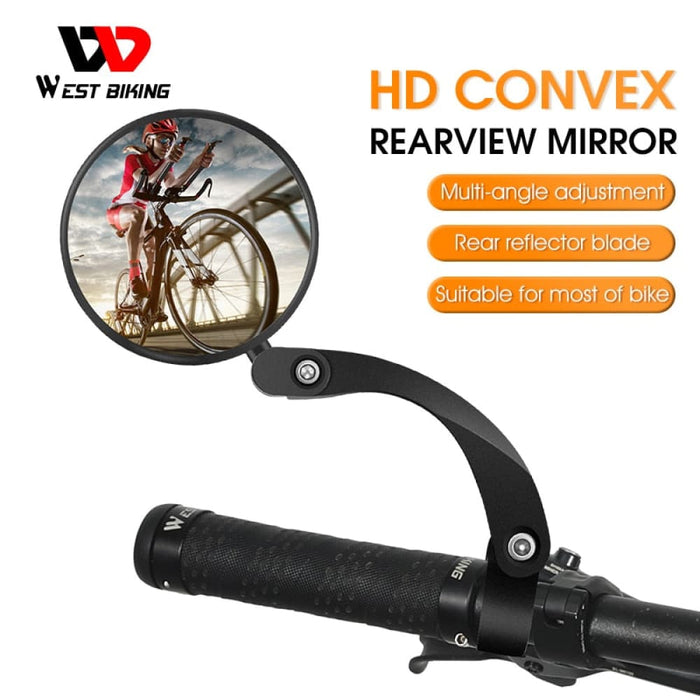 Adjustable Convex Bicycle Rearview Mirror