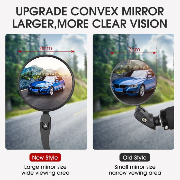 Adjustable Convex Bicycle Rearview Mirror