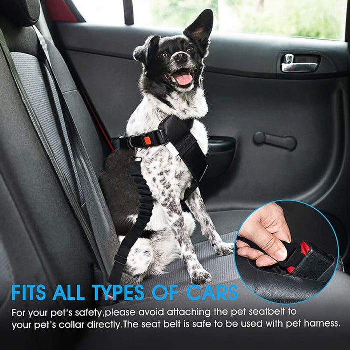 Adjustable Elastic Heavy Duty Dog Safety Car Seat Belt