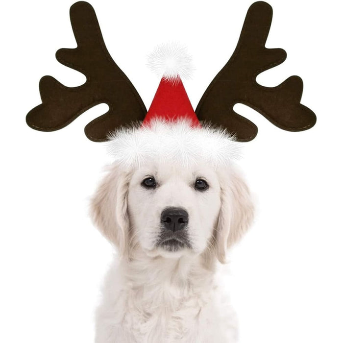 Adjustable Elastic Strap Reindeer Headwear Costumes for Dogs