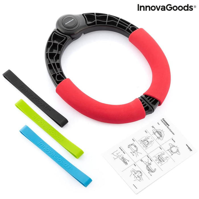 Adjustable Arm Exerciser with Resistance and Exercise Guide