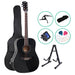 Alpha 41 Inch Wooden Acoustic Guitar With Accessories Set