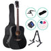 Alpha 41 Inch Wooden Acoustic Guitar with Accessories Set
