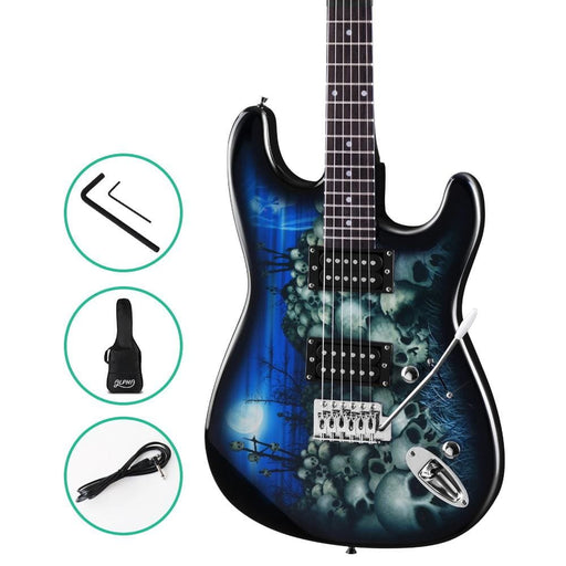 Alpha Electric Guitar Music String Instrument Rock Blue