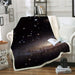 Amazing Galaxy Sherpa Blanket Universe Print Plush Throw