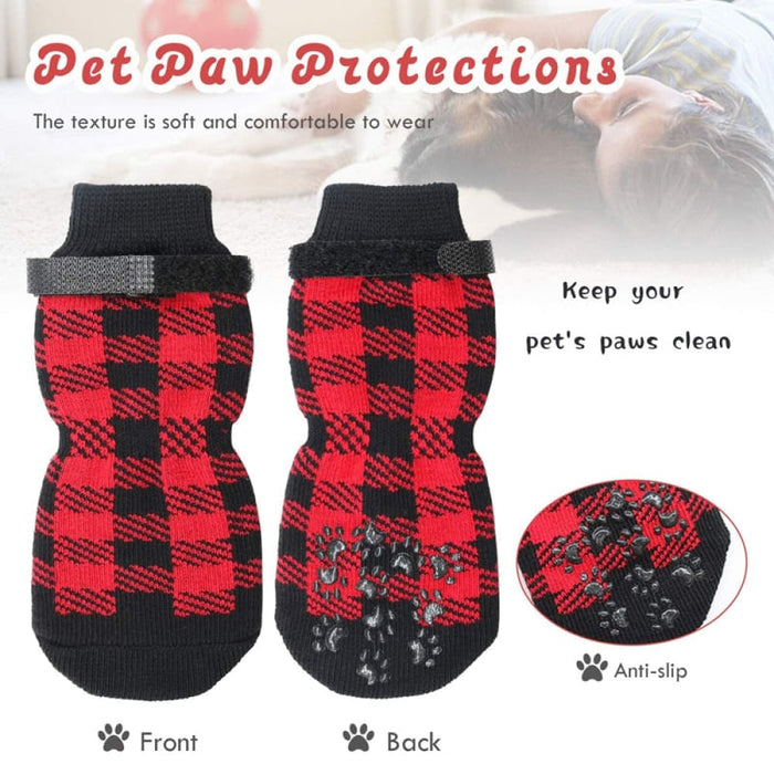 Anti - slip Soft Comfortable Straps Traction Control Paw