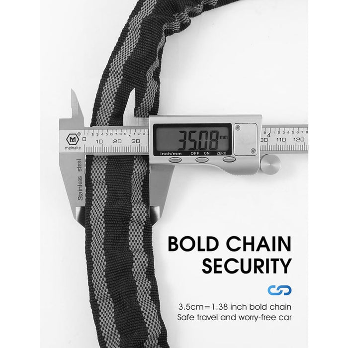 Anti - theft Bold And Long Chain Bicycle Lock