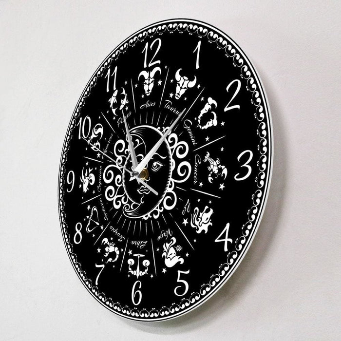 Antique Style Fantastic Signs Of The Horoscope Wall Clock