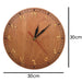 Arabic Numerals Wooden Wall Clock