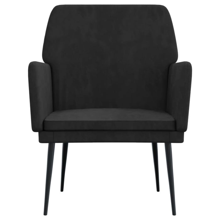 Armchair Black 62x79x79 Cm Velvet Tpotii