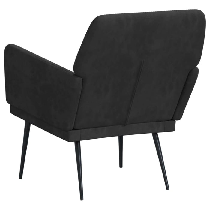 Armchair Black 62x79x79 Cm Velvet Tpotii
