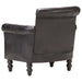 Armchair Black Real Goat Leather Xnnxnn