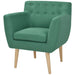 Armchair Green Fabric Gl8616