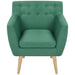 Armchair Green Fabric Gl8616