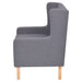 Armchair Grey Fabric Gl85555