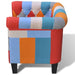 Armchair with Patchwork Design Fabric Gl8851