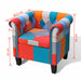 Armchair with Patchwork Design Fabric Gl8851