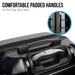 Artemis 20in Hard Shell Suitcase Abs + pc Jet Black