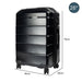 Artemis 28in Hard Shell Suitcase Abs + pc Jet Black