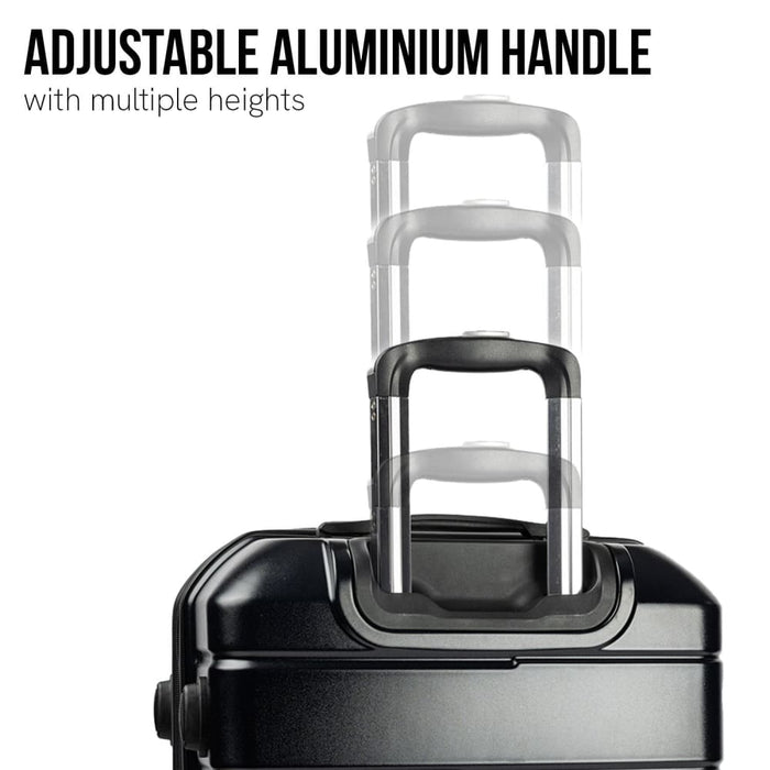 Artemis 28in Hard Shell Suitcase Abs + pc Jet Black