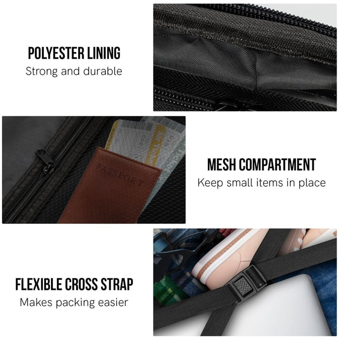 Artemis 28in Hard Shell Suitcase Abs + pc Jet Black