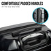Artemis 28in Hard Shell Suitcase Abs + pc Jet Black
