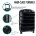 Artemis 28in Hard Shell Suitcase Abs + pc Jet Black