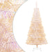 Artificial Christmas Tree with Iridescent Tips White 210 Cm