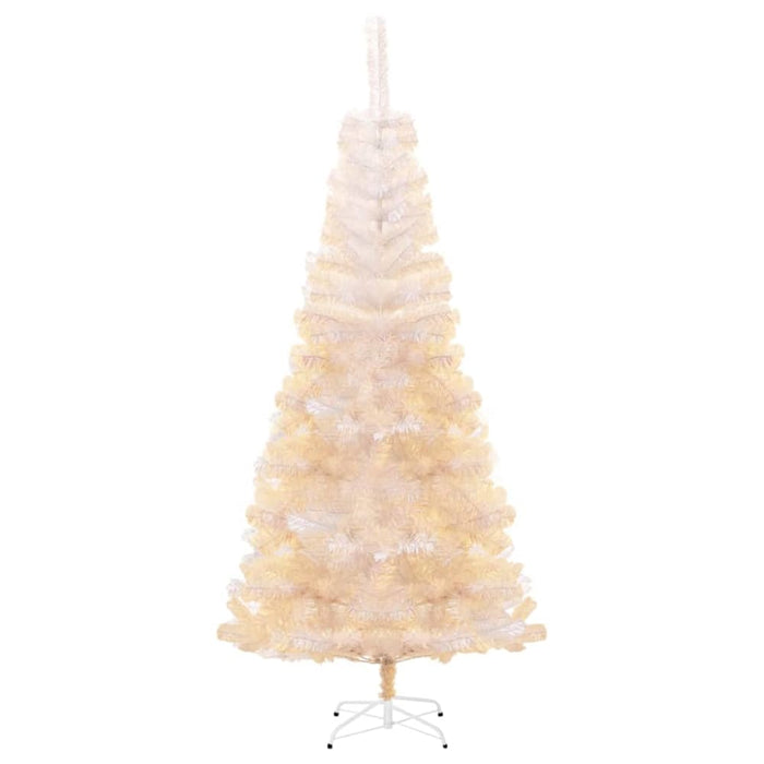 Artificial Christmas Tree with Iridescent Tips White 210 Cm
