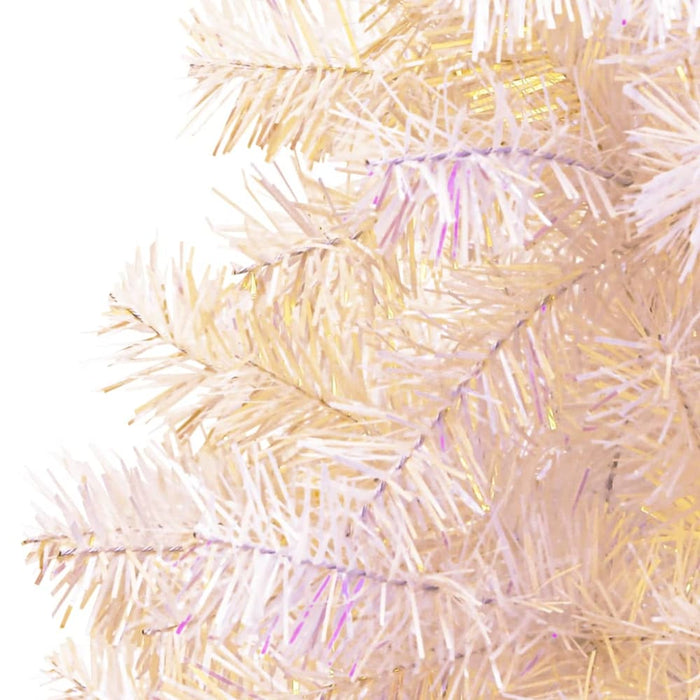 Artificial Christmas Tree with Iridescent Tips White 240 Cm