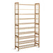 Artiss 10 - tier Bamboo Shoe Rack Wooden Shelf Stand