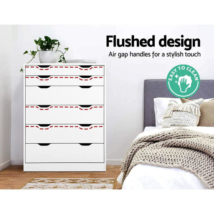 Artiss 6 Chest of Drawers Tallboy Cabinet Storage Dresser